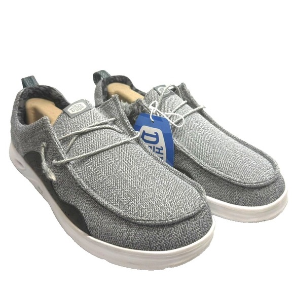 Hey Dude Wally HEY2O Men's Light Grey 9 Casual Slip-On Comfort Mesh Shoes - Picture 1 of 13
